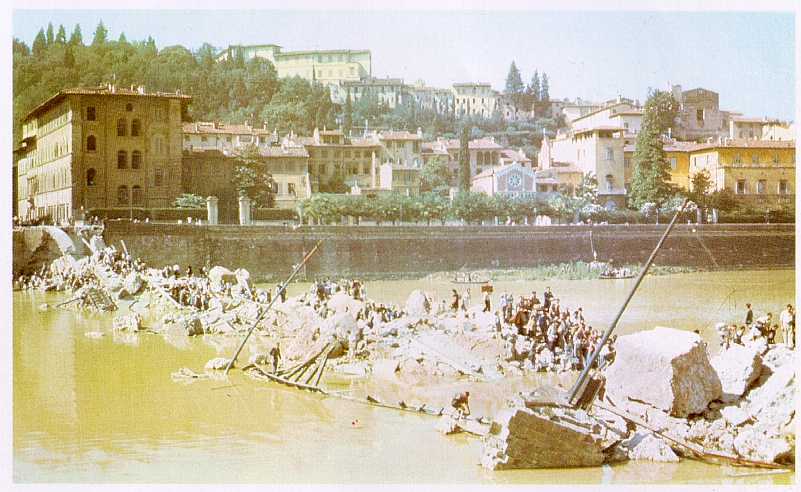 Destroyed Bridge in Florence